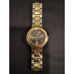 Working GUCCI 8900M Men's Unisex Watch 37mm Two-tone Swiss Quartz Gray Dial